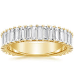 Lina Baguette Diamond Ring (1 7/8 ct. tw.) Yellow Gold 18k Wedding Band