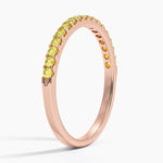 Yellow Lab Diamond Ring (1/4 ct. tw.) Rose Gold 18k Wedding Band