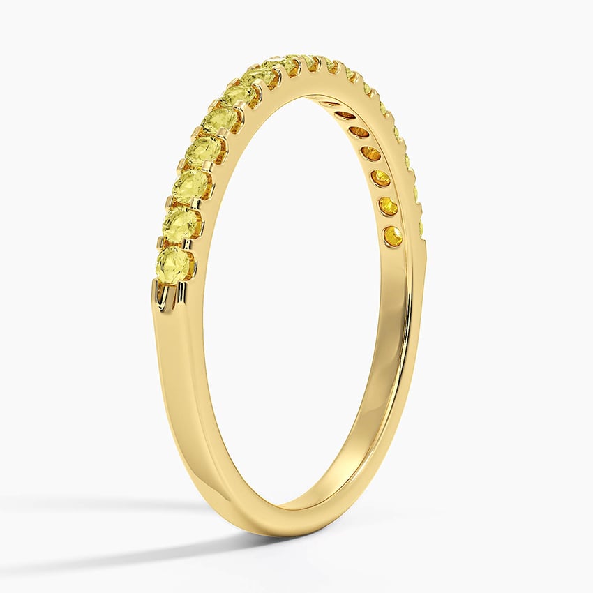 Yellow Lab Diamond Ring (1/4 ct. tw.) Yellow Gold 18k Wedding Band