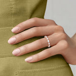 Grand Versailles Eternity Diamond Ring Rose Gold 18k Eternity Band