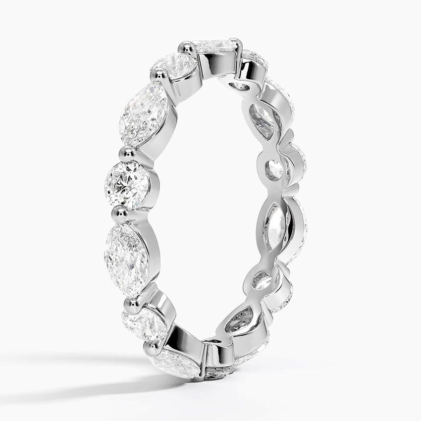 Grand Versailles Eternity Diamond Ring Platinum Eternity Band