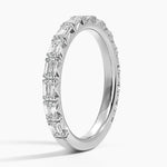 Nathalie Oval Diamond Ring Platinum Wedding Band