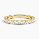 Nathalie Emerald Cut Diamond Ring Yellow Gold 18k Wedding Band