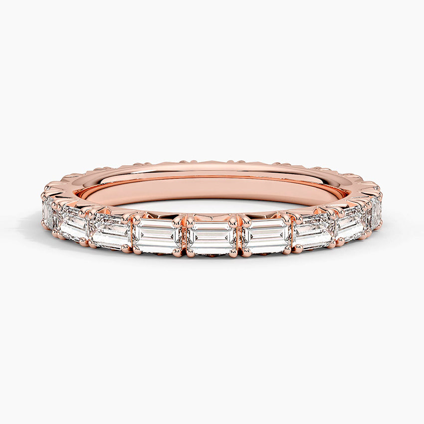 Nathalie Emerald Cut Eternity Lab Diamond Ring (1 ct. tw.) Rose Gold 18k Eternity Band