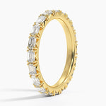 Nathalie Emerald Cut Eternity Lab Diamond Ring (1 ct. tw.) Yellow Gold 18k Eternity Band