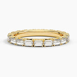 Nathalie Emerald Cut Eternity Lab Diamond Ring (1 ct. tw.) Yellow Gold 18k Eternity Band
