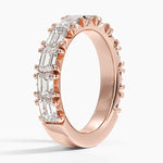 Nathalie Emerald Cut Lab Diamond Ring (2 1/2 ct. tw.) Rose Gold 18k Wedding Band
