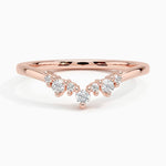 Aubrey Diamond Ring Rose Gold 18k Wedding Band