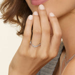 Aubrey Diamond Ring Platinum Wedding Band