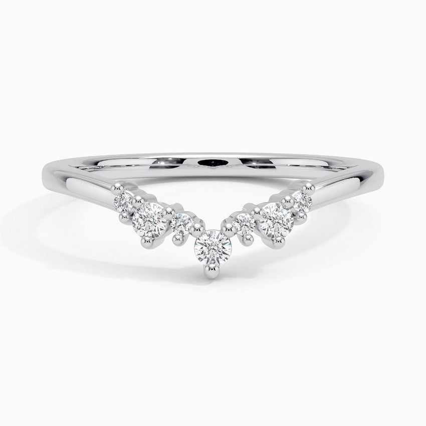 Aubrey Diamond Ring Platinum Wedding Band