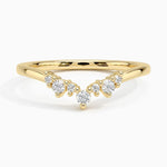 Aubrey Diamond Ring Yellow Gold 18k Wedding Band