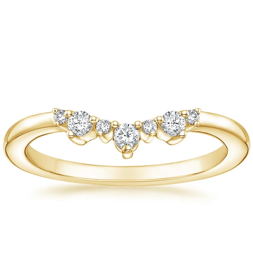 Aubrey Diamond Ring Yellow Gold 18k Wedding Band