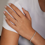 Curved Ballad Diamond Ring (1/6 ct. tw.) Rose Gold 18k Wedding Band