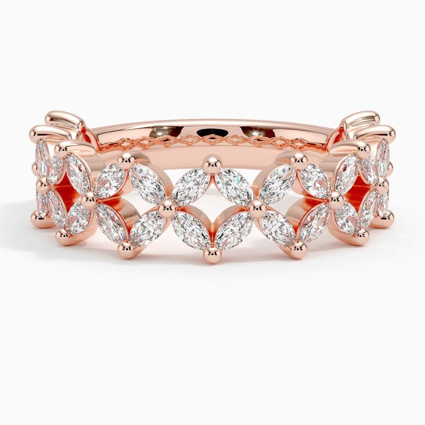 Prism Diamond Ring (1 1/6 ct. tw.) Rose Gold 18k Wedding Band