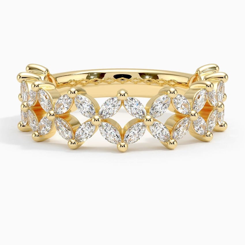 Prism Diamond Ring (1 1/6 ct. tw.) Yellow Gold 18k Wedding Band