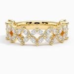 Prism Diamond Ring (1 1/6 ct. tw.) Yellow Gold 18k Wedding Band