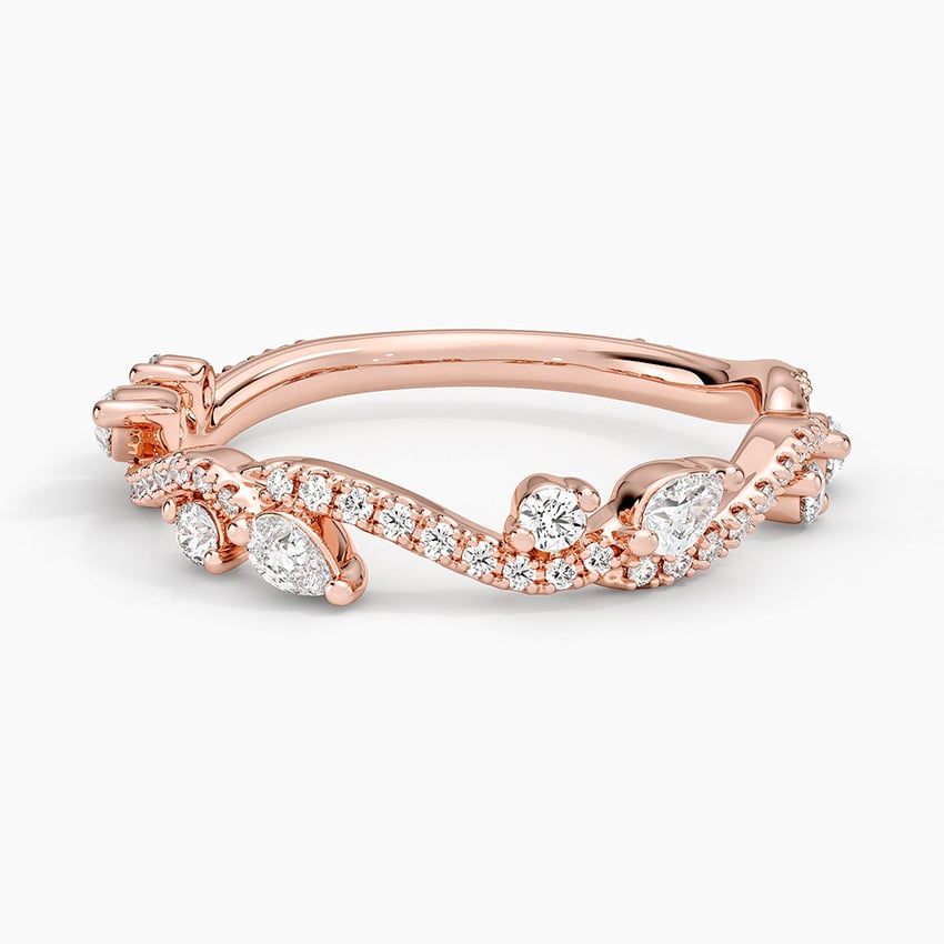 Vintage Secret Garden Diamond Ring (1/2 ct. tw.) Rose Gold 18k Wedding Band
