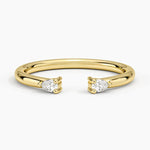 Wren Pear Diamond Ring Yellow Gold 18k Wedding Band