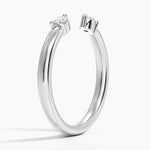 Luxe Wren Diamond Open Ring Platinum Wedding Band