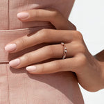 Vintage Secret Garden Diamond Ring (1/4 ct. tw.) Rose Gold 18k Wedding Band