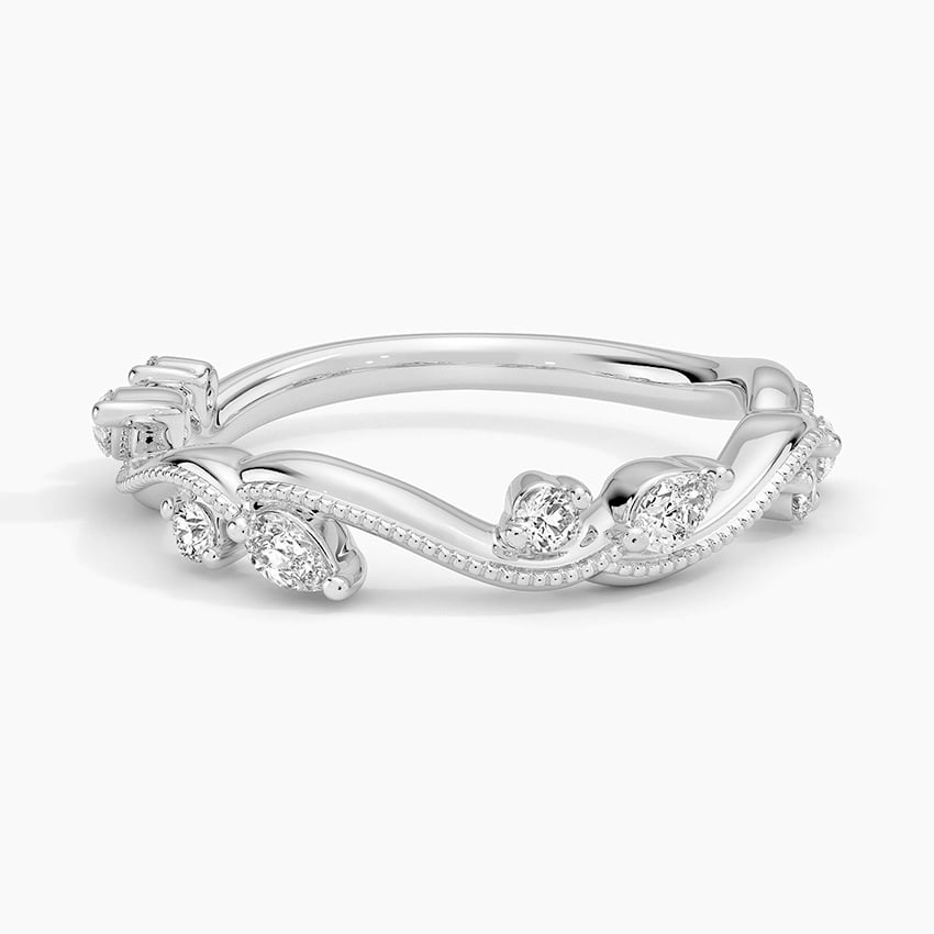 Vintage Secret Garden Diamond Ring (1/4 ct. tw.) Platinum Wedding Band