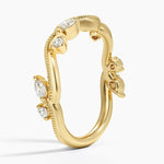 Vintage Secret Garden Diamond Ring (1/4 ct. tw.) Yellow Gold 18k Wedding Band
