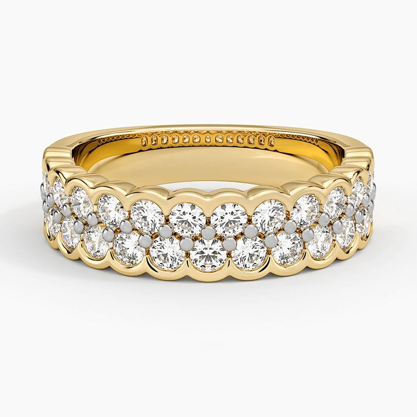 Ravenna Lab Diamond Ring (1 ct. tw.) Yellow Gold 18k Wedding Band