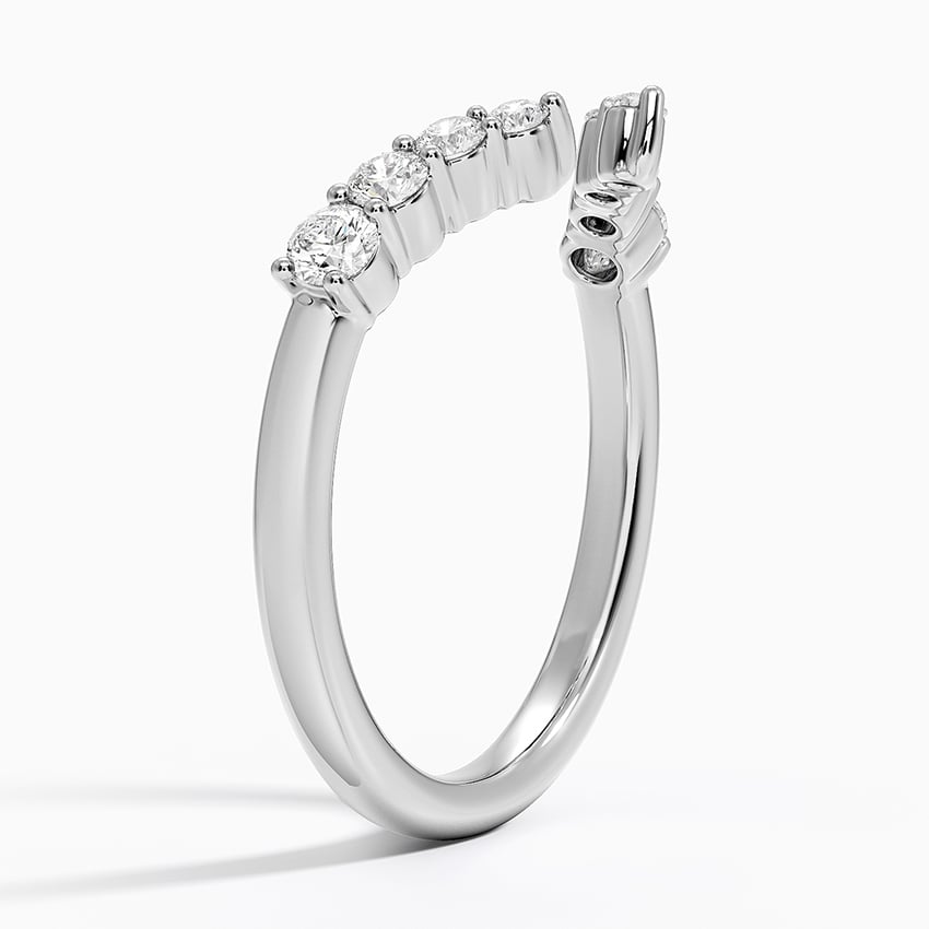 Lior Diamond Open Ring Platinum Wedding Band