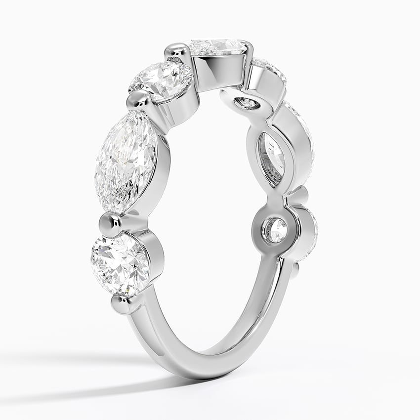Grand Versailles Lab Diamond Ring (2 1/4 ct. tw.) Platinum Wedding Band