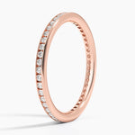 Tabitha Channel Set Eternity Lab Diamond Ring (1/3 ct. tw.) Rose Gold 18k Eternity Band