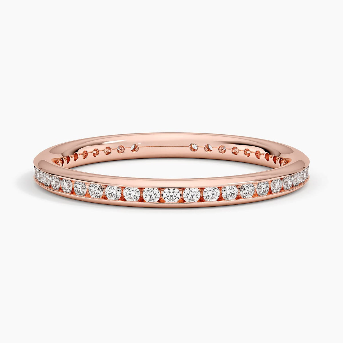 Tabitha Channel Set Eternity Lab Diamond Ring (1/3 ct. tw.) Rose Gold 18k Eternity Band