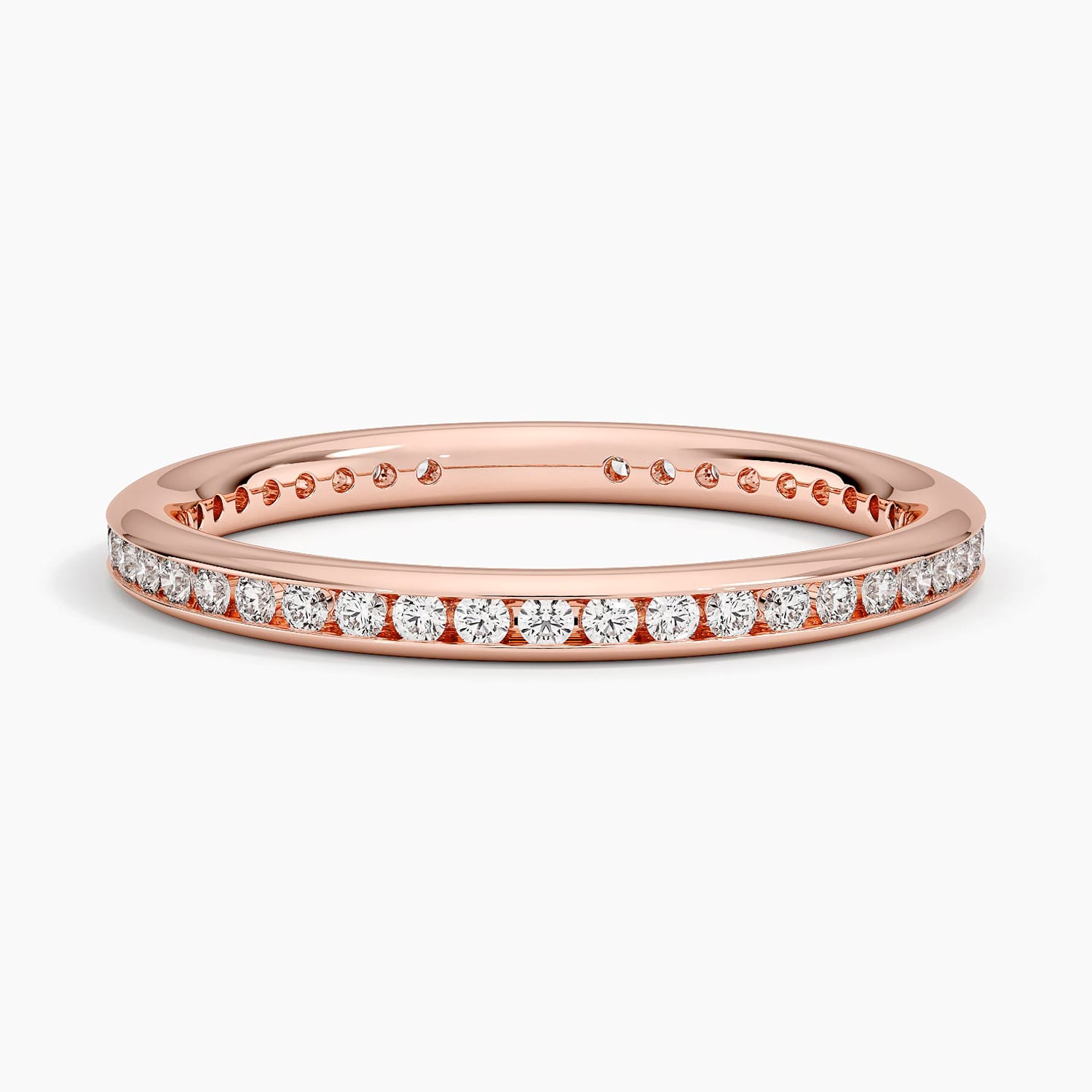 Tabitha Channel Set Eternity Lab Diamond Ring (1/3 ct. tw.) Rose Gold 18k Eternity Band