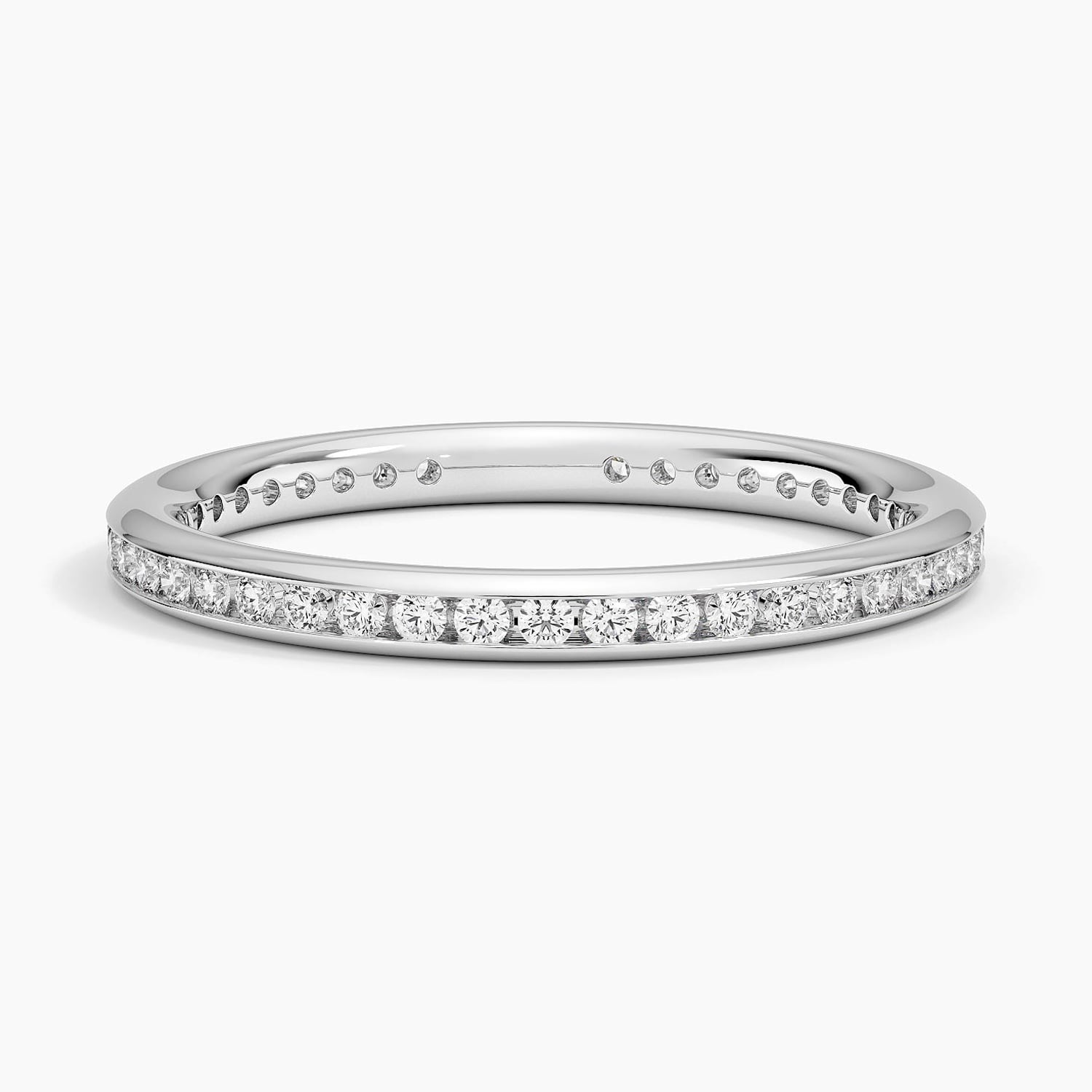 Tabitha Channel Set Eternity Lab Diamond Ring (1/3 ct. tw.) Platinum Eternity Band
