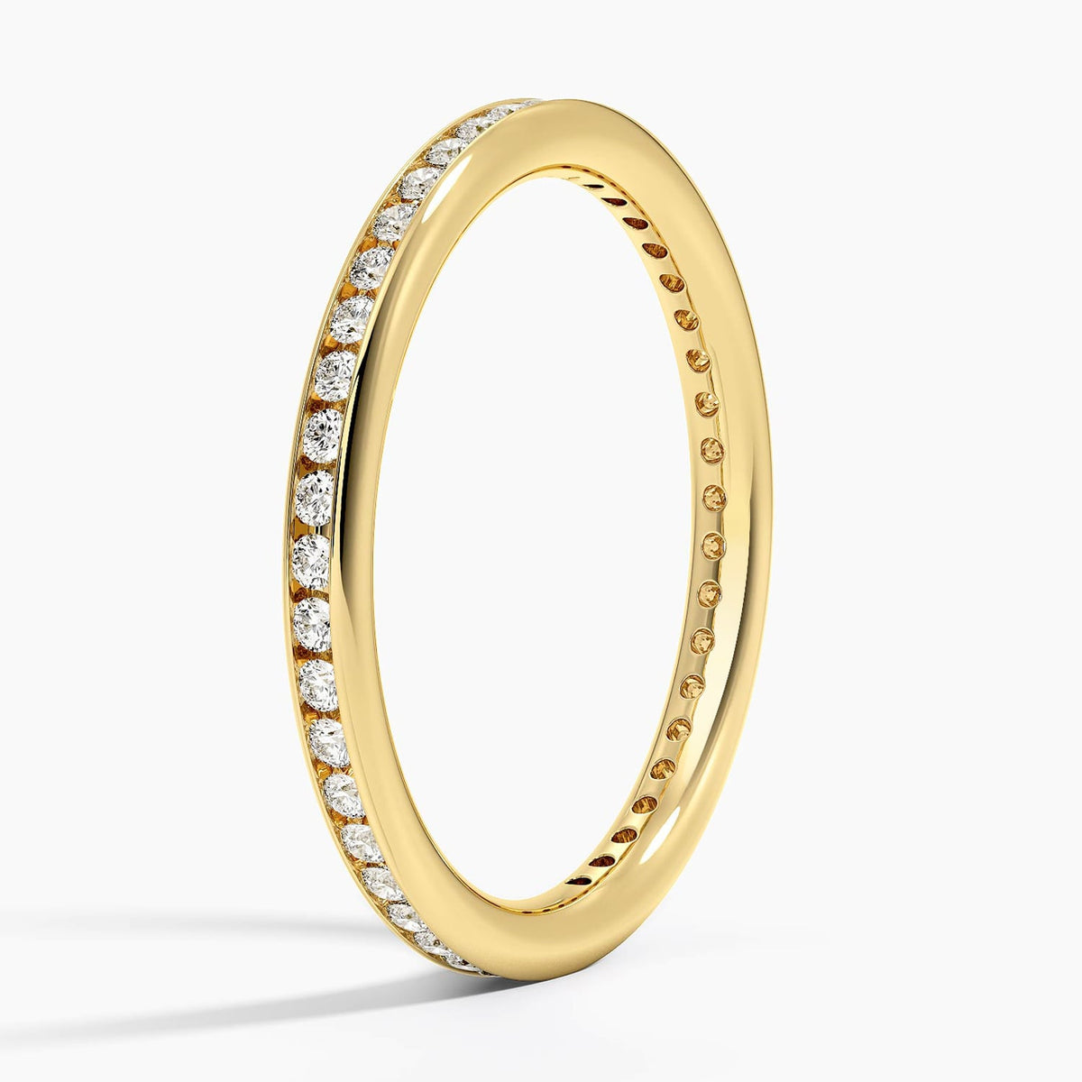 Tabitha Channel Set Eternity Lab Diamond Ring (1/3 ct. tw.) Yellow Gold 18k Eternity Band