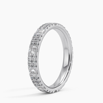 Santorini Eternity Lab Diamond Ring Platinum Eternity Band