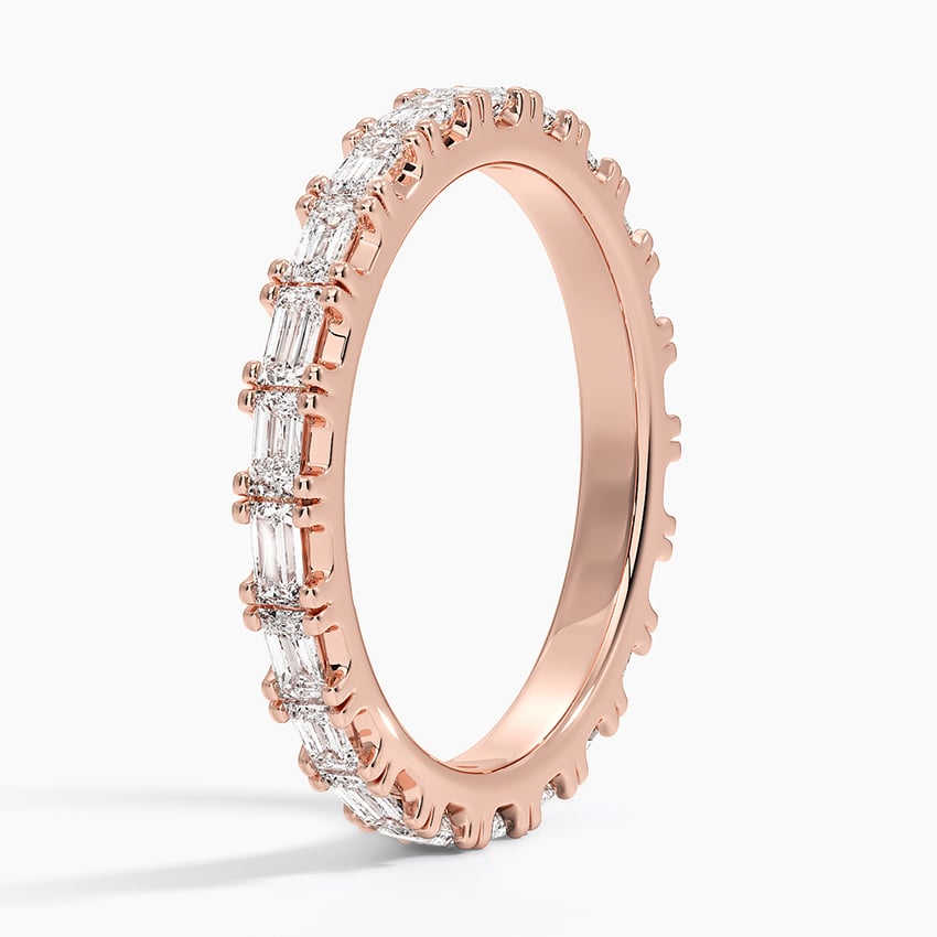 Gemma Baguette Eternity Diamond Ring (2/3 ct. tw.) Rose Gold 18k Eternity Band