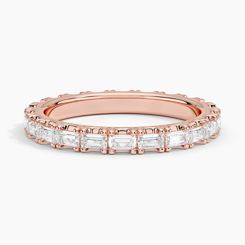 Gemma Baguette Eternity Diamond Ring (2/3 ct. tw.) Rose Gold 18k Eternity Band