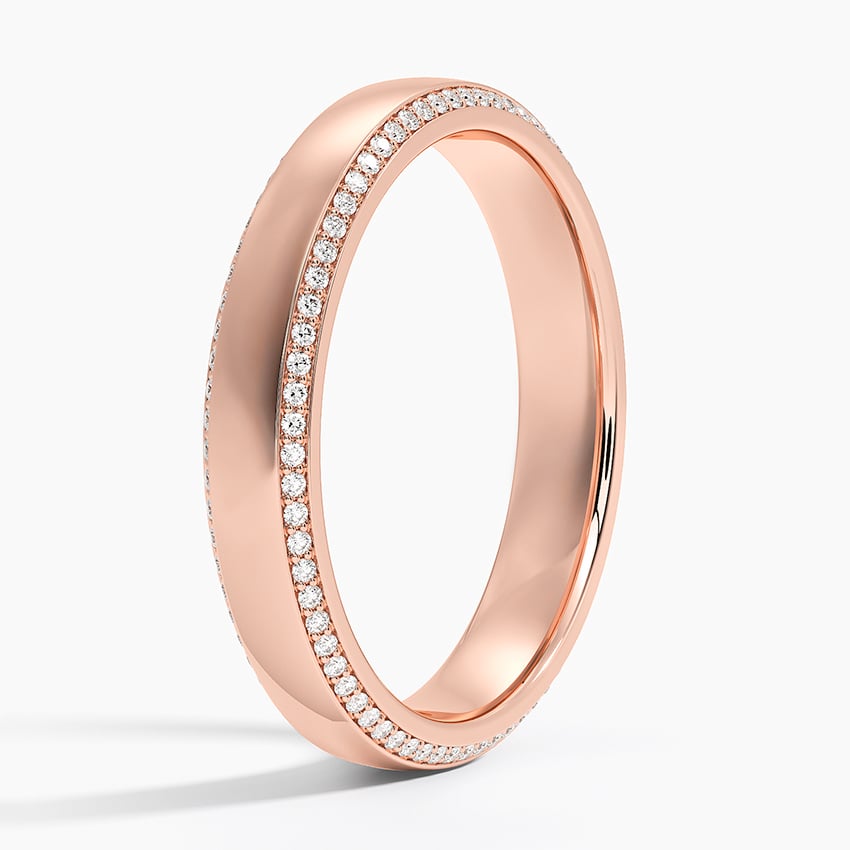 Avalon Eternity Diamond 4mm Wedding Ring (1/3 ct. tw.) Rose Gold 18k Eternity Band