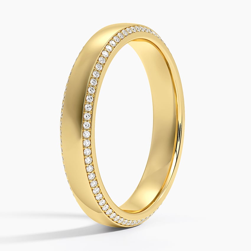 Avalon Eternity Diamond 4mm Wedding Ring (1/3 ct. tw.) Yellow Gold 18k Eternity Band