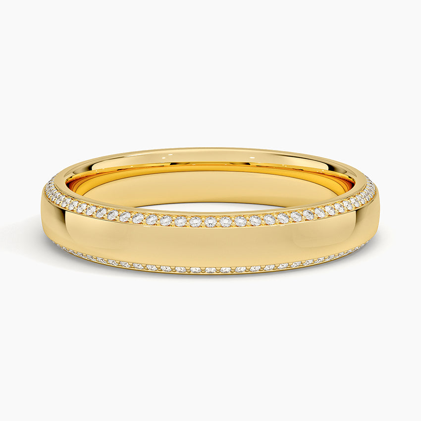 Avalon Eternity Diamond 4mm Wedding Ring (1/3 ct. tw.) Yellow Gold 18k Eternity Band