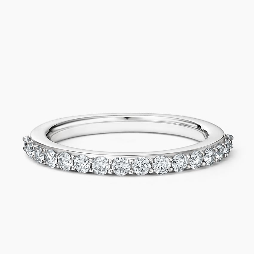 Shared Prong Diamond Ring (1/2 ct. tw.) Platinum Wedding Band