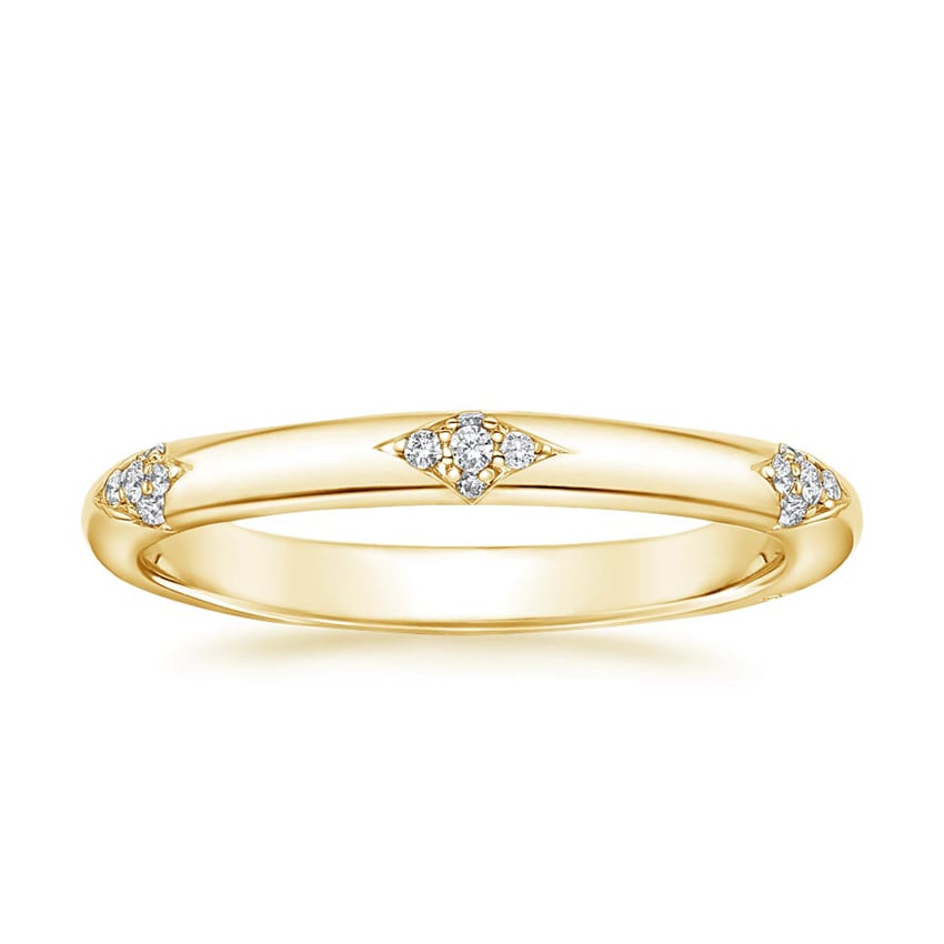 Alula Diamond Ring Yellow Gold 18k Eternity Band