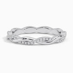 Petite Twisted Vine Eternity Diamond Ring (1/5 ct. tw.) Platinum Eternity Band