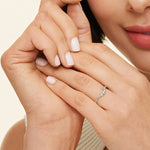 Luxe Aria Contoured Diamond Ring (1/4 ct. tw.) Platinum Wedding Band