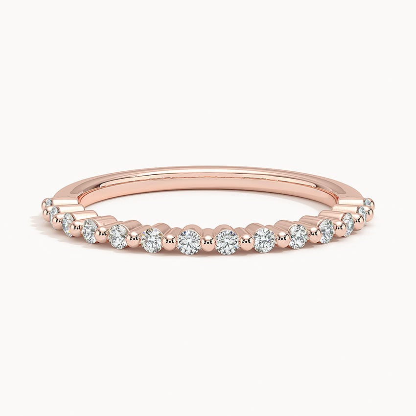 Milan Diamond Ring (1/5 ct. tw.) Rose Gold 18k Wedding Band
