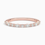 Delicate Versailles Diamond Ring (1/4 ct. tw.) Rose Gold 18k Wedding Band