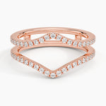 Flair Diamond Ring Jacket (1/3 ct. tw.) Rose Gold 18k Wedding Band