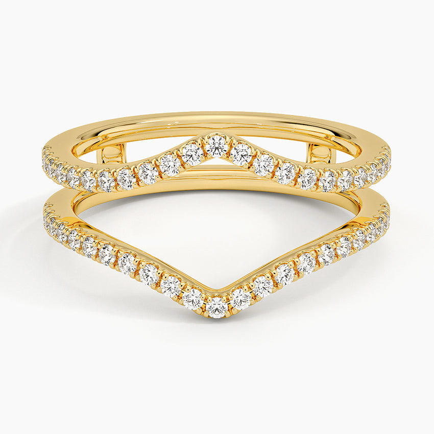 Flair Diamond Ring Jacket (1/3 ct. tw.) Yellow Gold 18k Wedding Band