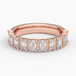 Naya Half Coverage Lab Diamond Ring (7/8 ct. tw.) Rose Gold 18k Wedding Band