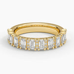 Naya Half Coverage Lab Diamond Ring (7/8 ct. tw.) Yellow Gold 18k Wedding Band